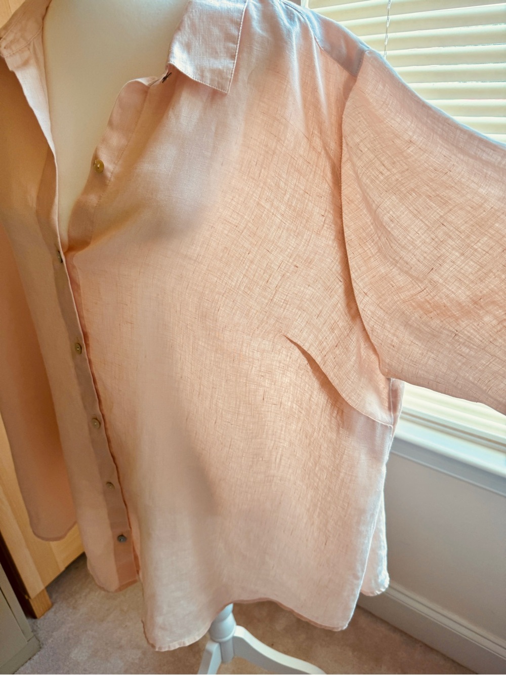 J. Jill Love Linen Beautiful 3X Linen Shirt - Picture 7 of 10
